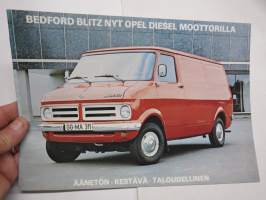 Bedford pakettiautot Blitz 250 - 280 - 340 - 350 -myyntiesite / sales brochure