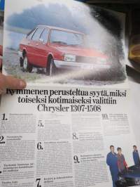 Simca 1307, 1508 -myyntiesite / sales brochure