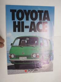 Toyota Hi-Ace 1978 -myyntiesite / brochure