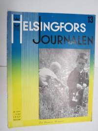 Helsingfors Journalen 1937 nr 13, Har Edelfelt inspirerat Maupassant?, Sund sommar vid Fiskartorpet, Gerknäs sommarteater, Högholmen, Visit på Provender (Borgström)