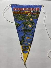 Punkaharju -Finland -matkailuviiri, pikkukoko / souvenier pennant