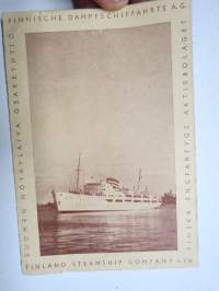 Suomen Höyrylaivaosakeyhtiö - Finland Steamship Company Ltd... -lippukanta 