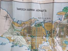 Tampereen kartta - Rautatiekirjakauppa 1939