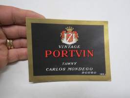 Vintage Portvin 182 a -etiketti