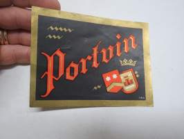 Vintage Portvin 180 -etiketti