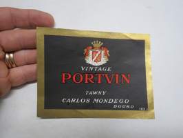 Vintage Portvin 182 a -etiketti