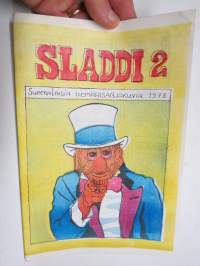 Sladdi 1978 nr 2 - Suomalaisia viemärisarjakuvia -sarjakuvalehti