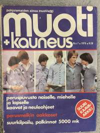 Muoti ja kauneus 1975 nr 7 - Muotilehti