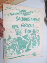 Walt Disneyn Saludos Amigos, Brazil, Tico-Tico - foxtrot & rumba -nuotit (yhteen kappaleeseen)