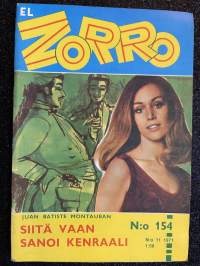 El Zorro 1971 nr 154 - Siitä vaan sanoi kenraali