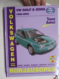 Volkswagen Golf & Bora 1998-2003 Besniini- ja dieselmallit 1.4, 1.6, 1.8 ja 2.0 -litraiset bensiinimallit - 1.9 dieselmallit - Korjausopas (Alfamer)