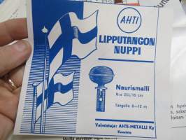 Ahti - lipputangon nuppi, naurismalli -mainostarra