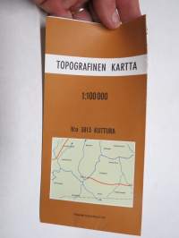 Kuttura (nr 3813) - Topografinen kartta