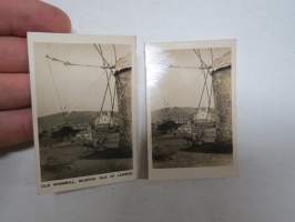 Peeps into Many Lands - Third Series nr 24 Left & Right - Old Windmill, Mudros, Isle of Lemnos -Army Club Cigarettes - Camerascope -keräilykorttisarjaa