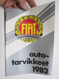 Fiat autotarvikkeet 1982 -myyntiesite