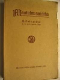 Maatalousviikko Helsingissä 8-14 p:nä jouluk.1920