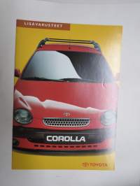 Toyota Corolla 1998 lisävarusteet -myyntiesite
