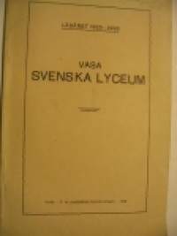 Vasa svenska lyceum läseåret 1925-1926
