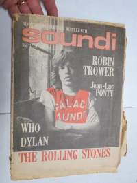 Soundi 1975 nr 3, Who, Dylan, The Rolling Stones, Isokynä loisti Love-hipoissa, Tangerine Dream, ym.