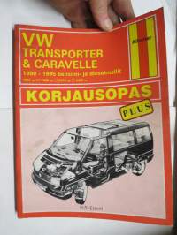 VW Transporter & Caravelle 1990-1995 bensiini- ja dieselmallit Haynes / Alfamer huolto- ja korjausopas
