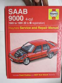 Saab 9000 4-cyl 1985 toi 1995 Haynes Service and Repair Manual -huolto- ja korjausopas, englanninkielinen
