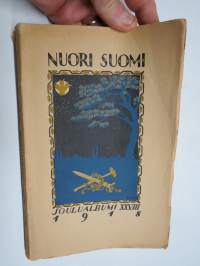 Nuori Suomi XXVII 1918 kirjallistaiteellinen joulu-albumi, kirjoittajina mm. Samuli Paulaharju, F.E. sillanpää, W.W. Tuomioja, Rafael Blomstedt, V. E. Tuompo K. Atra