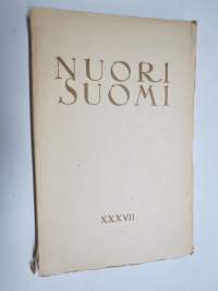 Nuori Suomi XXXVII 1927 kirjallistaiteellinen joulu-albumi, kirjoittajina mm. Arvi Järventaus, Heikki Toppila, Hilja Haahti, Ilmari Pimiä, Ruupert Kainulainen