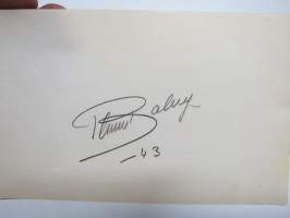 Thure Bahne -nimikirjoitus  / signature - autograph