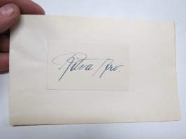 Ritva Aro -nimikirjoitus  / signature - autograph