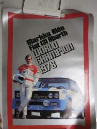 Markku Alén - Fiat 131 Abarth World Champion 1978 -juliste
