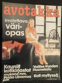 Avotakka 1981 nr 1 - Irrotettava väri-opas, Kauniit kotikirjastot, Koti myllyssä, ym.