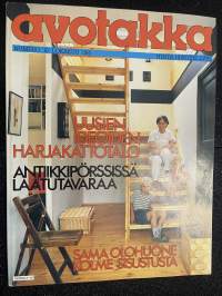 Avotakka 1981 nr 10 - Uusien ideoiden harjakattotalo, Antiikkipörssissä laatutavaraa, Sama olohuone, kolme sisustusta, ym.