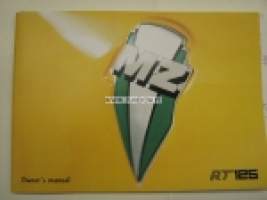 MZ RT125 Owner´s manual -käyttöohjekirja