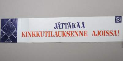 Jättäkää kinkkutilauksenne ajoissa - Kesko / K-Kaupat -mainosjuliste 1960-luvun lopusta