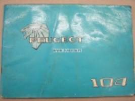 Peugeot 104 -käyttöohjekirja