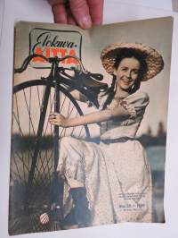 Elokuva-Aitta 1949 nr 20, Kansikuva Eeva-Kaarina Volanen - Katupeilin takana, Suomi-Filmi 30 vuotta, Viviane Romance, ym.