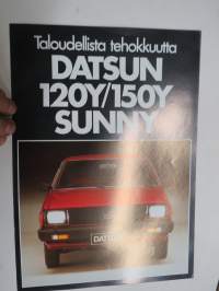 Datsun 120Y / 150Y Sunny -myyntiesite / sales brochure