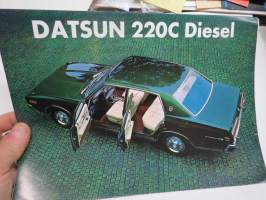 Datsun 220C Diesel -myyntiesite / sales brochure