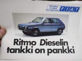 Fiat Ritmo 1981 - Dieselin tankki on pankki -myyntiesite