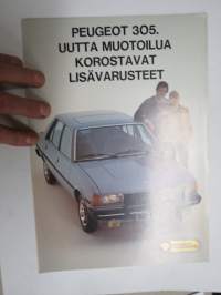 Peugeot 305 Lisävarusteet -myyntiesite