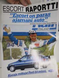 Ford Escort Raportti (Kansikuvassa Tommi Mäkinen) 1994 -myyntiesite