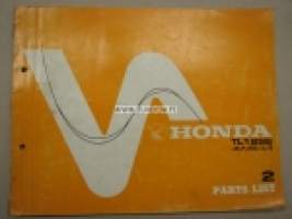 Honda TL125S -E, F, ED, U, G -varaosaluettelo