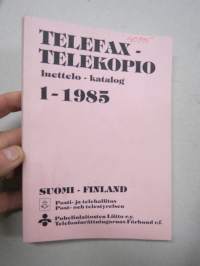 Telefax-Telekopio luettelo-katalog 1-1985