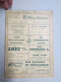 Turun puhelintilaajat 1958 numerojärjestyksessä
