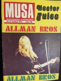 Musa - suomalainen musiikkilehti 1973 nr 12 - Hector Juice, Allman Bros, ym.