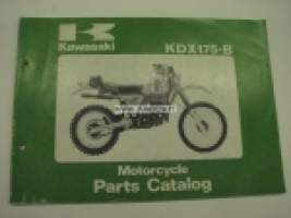 Kawasaki KDX175-B parts catalog -varaosaluettelo