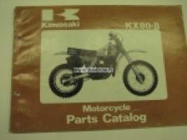 Kawasaki KX80-B parts catalog -varaosaluettelo