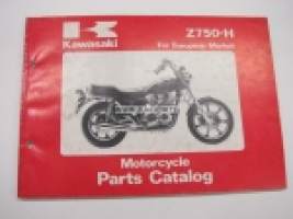 Kawasaki Z750-H (H-2, H-3) parts catalog -varaosaluettelo