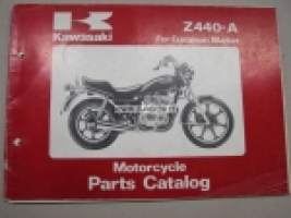 Kawasaki Z440-A A-2, A-3, A-4 parts catalog -varaosaluettelo