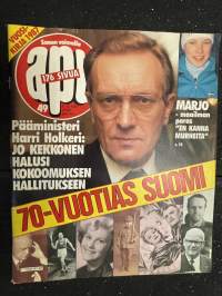 Apu 1987 nr 49 - Pääministeri Harri Holkeri: Jo Kekkonen halusi kokoomuksen hallitukseen, 70 -vuotias Suomi, ym.
